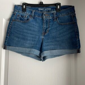 Old Navy Boyfriend Cuff Jeans, size 10 Blue